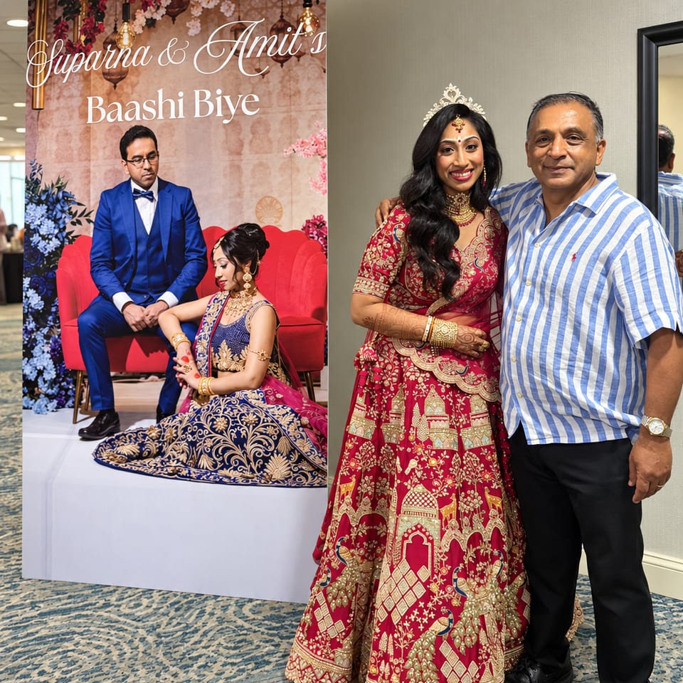 Guests at a wedding celebration