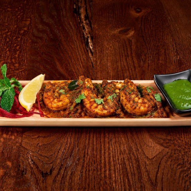 Bengali masala shrimp.