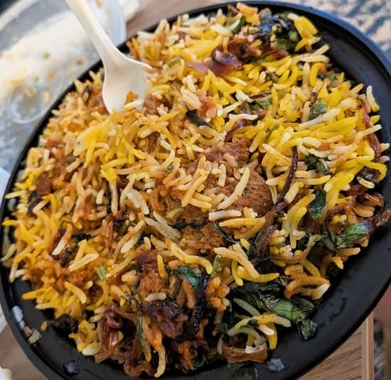 Goat Biryani.