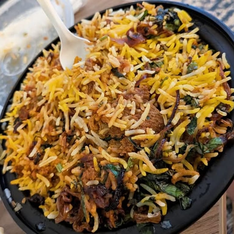 Delicious Goat Biryani and More